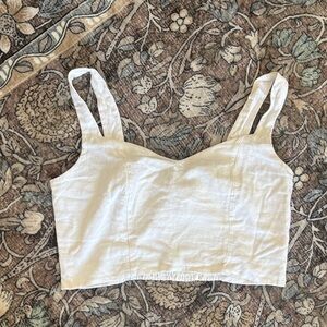 White Linen Blend crop